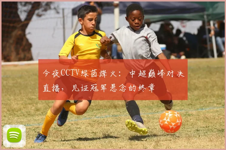 今夜CCTV绿茵烽火：中超巅峰对决直播，见证冠军悬念的终章